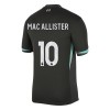 Camiseta de fútbol Liverpool Mac Allister 10 Segunda Equipación 2024-25 - Hombre